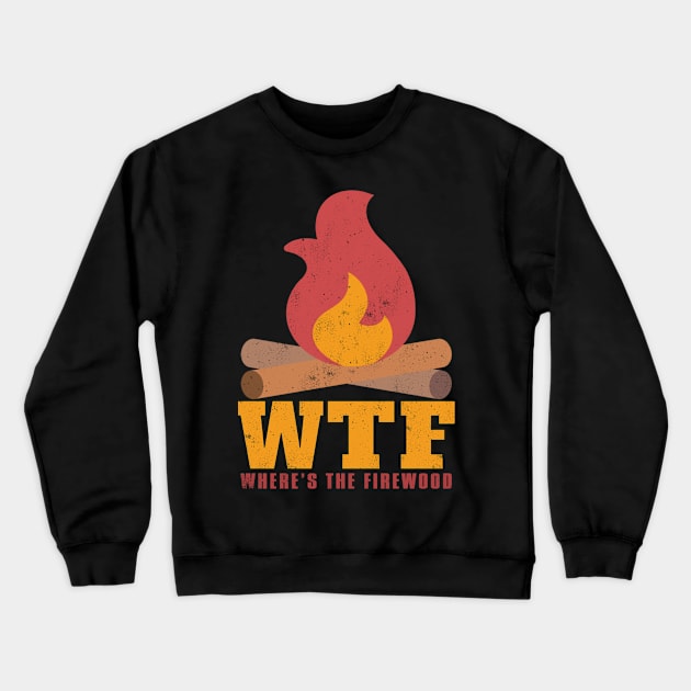 Camp Camping Camper Campfire Campsite Hiking Gift Crewneck Sweatshirt by Tee__Dot